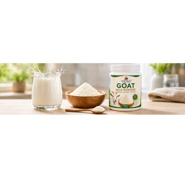 Food Library The Magic Of Nature Goat Milk Powder 200g | Premium Natural Goat Milk Powder | Rich in Nutrients Easy to Digest | High Protein Calcium | No Added Preservatives | Healthy Dairy Alternative. 4
