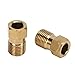 OUKENS 2Pcs Bike Oil Needle Olive Head, Ti Alloy Hydraulic Disc Brake Insert Fitting Set Kit, Bicycle Parts Mountain Bike Parts (Golden)