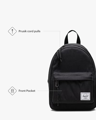 Image of Herschel Classic Backpack, Black,Mod Mini - 6.5L