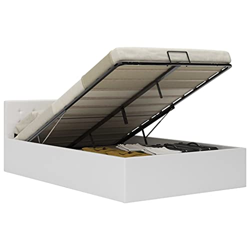 Lumanois Cama canapé hidráulica Cuero sintético 140x200 cm,Mobiliario,Camas y somieres,40.65kg-285519