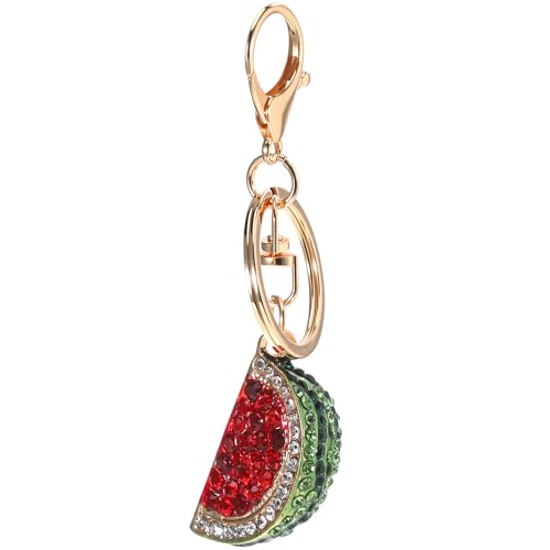 Porte-clés pastèque rouge brillant et ornement pour sac