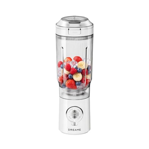 DREAME PortFresh Portable Blender, base moteur rangeable, charge rapide, gobelet 880 mL sans BPA (capacité de mixage 500 mL), 5 fonctions préréglées, mode...