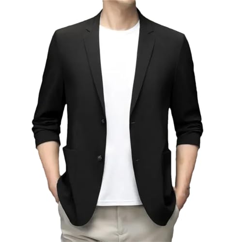 Men's Ice Silk Lightweight Spring and Summer Thin Men's Blazer Casual Men's Suit Jacket Mens Tux Jacket