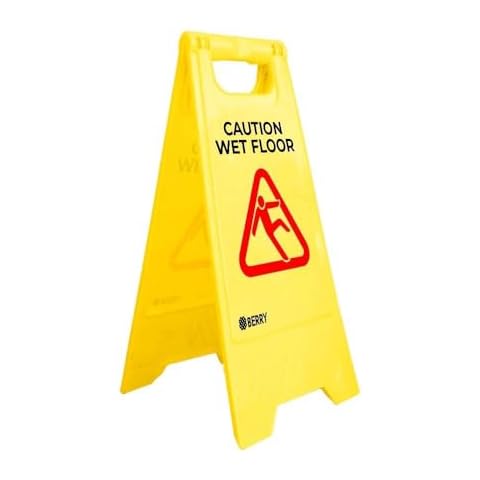 BERRY Caution Wet Floor Sign - Foldable Warning Sign Cover