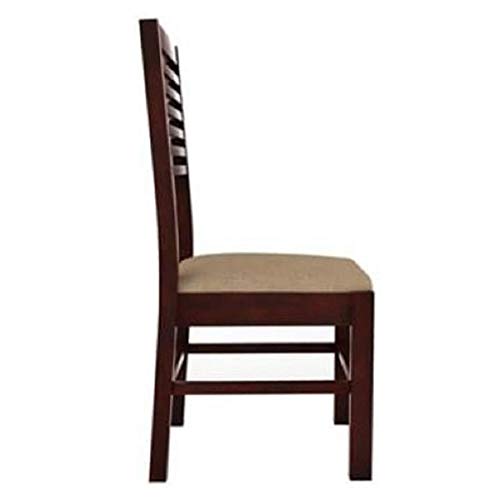Image of Solid Sheesham Wood Dining Table 4 Seater with Chair Set | Wooden 4 Seater Dining Furniture | Dining Table Set | Dining Room Set Living Room| Mahogany Finish