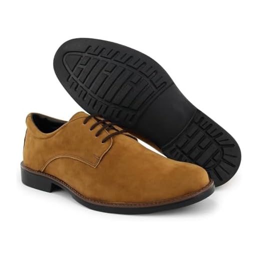 Sapato Oxford Masculino Casual em Couro Camurça – Estilo Clássico - Conforto Moderno - Dia a Dia - Trabalho - Eventos Sociais | Elegância e Versatilidade (Milho, BR, Adulto, Numérico, 41)