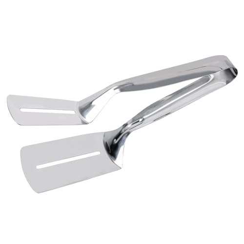 Stainless Steel Double-Sided Shovel Clip/Turner, 2025 New Double-Sided Spatula Multifunctional Grill Clamp Spatula Grilling Cooking Tongs for Steak Fish Bread Kitchen Accessory