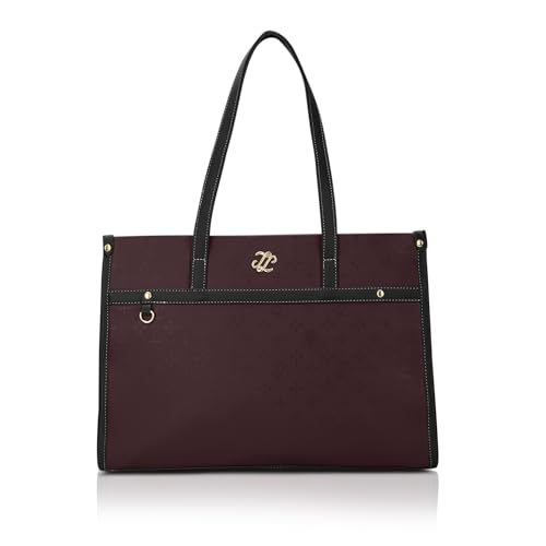 Image of Lavie Signature Women's Kentucky Colourblock Tote Laptop Bag | Tote Laptop Bag for Work | Ladies Purse | Stylish Shoulder Bag | Gift for Women