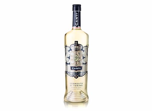 Canti - Vermut Blanco Superior de Turín, Bebida para Aperitivo con Notas Cítricas, de Especias, Flores y Ajenjo Romano, 1x1L 135