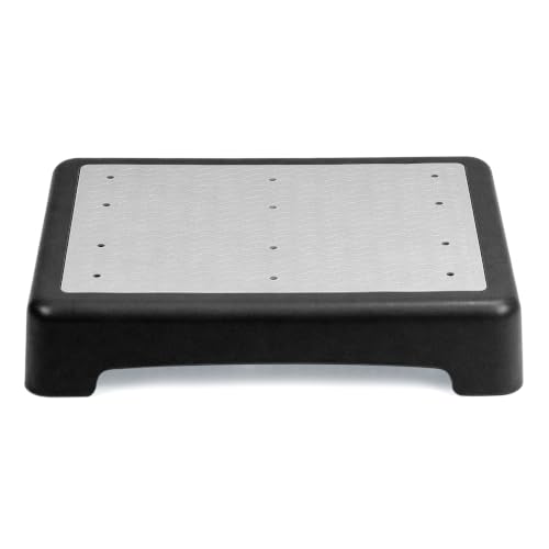 QWORK® rutschfest Halbstufe 9cm - Tragbare Steighilfe & Einstiegshilfe Tritthocker bis 220 kg Belastbar für Senioren, Dusche, Badewanne, Auto, Outdoor
