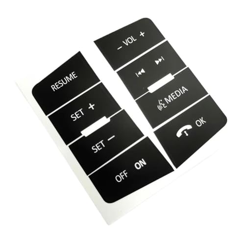 Autocollants Boutons de Volant pour Focus 2008-2010 : Décoration Intérieure