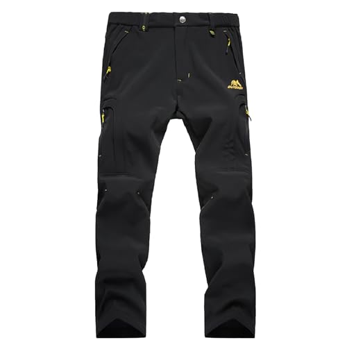 Generisch Pantalones de chándal para hombre, pantalones de trabajo para el tiempo libre, senderismo, impermeables, pantalones de esquí deportivos, pantalones de softshell, pantalones de trekking