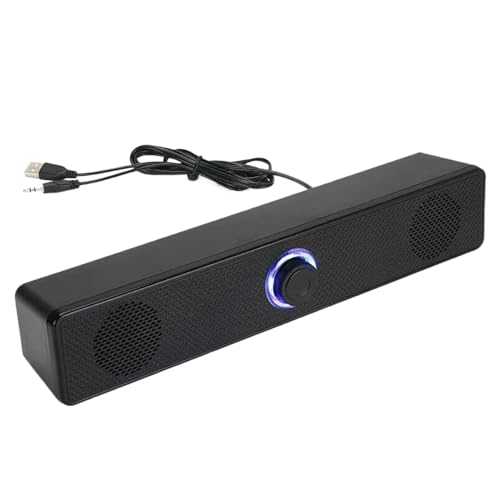 Generico Barra de sonido para TV | Home Theater con barra de sonido – Inalámbrica con bajos profundos y volumen potenciado para TV, portátil, proyector, ordenador de juegos y escritorio