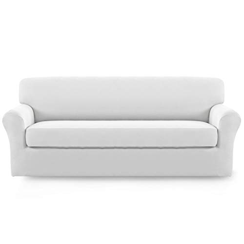 Image of Easy-Going 2 Pieces Stretch Oversized Couch Sofa Slipcover Washable