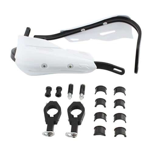 Protège mains guidon moto blanc anti-choc pour conduite tout-terrain