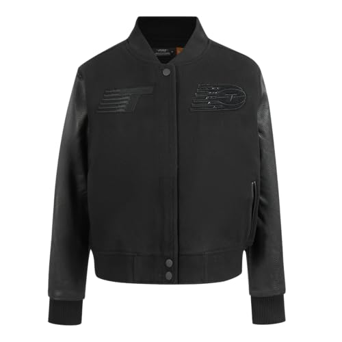 Image of Pro Standard Womens WNBA Classic Triple Black Varsity Jacket