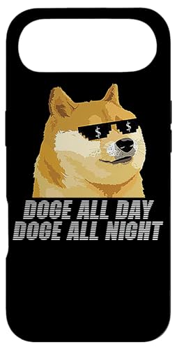 Doge All Day Doge All Night Dogecoin スマホケース iPhone Air 用