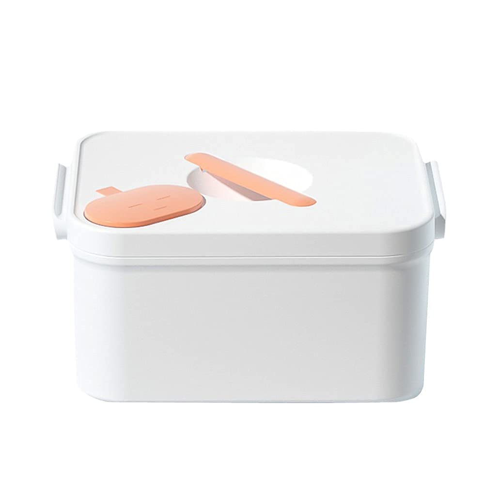 Apteczka pierwszej pomocy do użytku domowego Apteczki Duże pudełko przechowywania leków Plastikowe z przegródkami Pudełko Białe, 28(White)