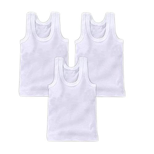Image of KIKE Newborn Baby Printed Sleeveless Regular Fit Vest for Kids Pack of 3