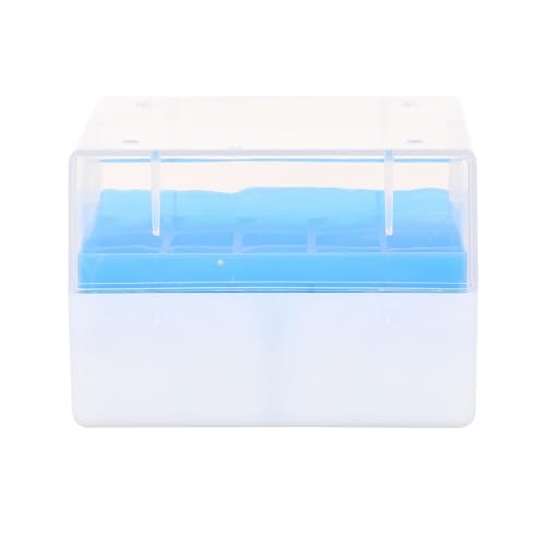 MERRYHAPY 2piezas Casillas de Almacenamiento Cryovial Caja de Plástico para Tubos Criogénicos Resistente para Laboratorio Compatible con Frigoríficos de Ultra Baja Color Color