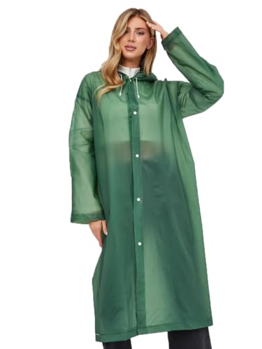 welsberg Regenponcho mit Kapuze, Damen und Herren Wasserdicht Atmungsaktiv...
