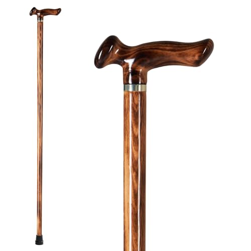 GUYUE Mens and Womens Handcrafted Wooden Canes Ergonomic Design Natural Solid Wood Luxury Walking Sticks Gentleman Canes Ideal Gift