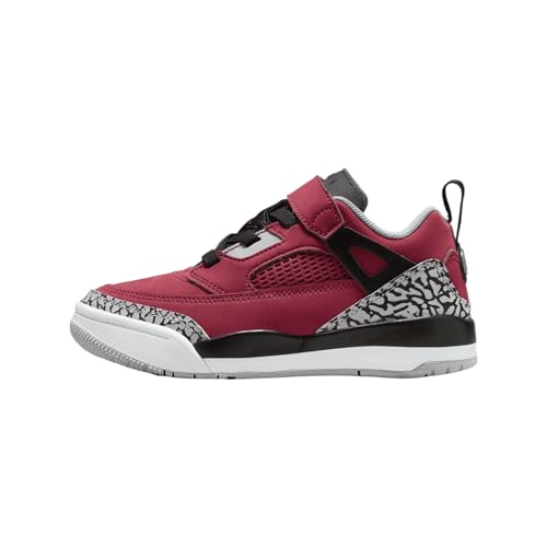 Jordan Spizike Low Little Kids' Shoes (FQ3951-600, Gym Red/Wolf Grey/Cool Grey/Black)