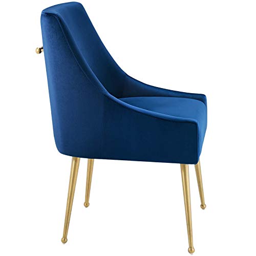 Modway Discern Navy Performance Velvet Dining Chair #TOP15