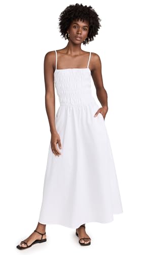 Solid & Striped Women's The Delta Dress, Marshmallow, M