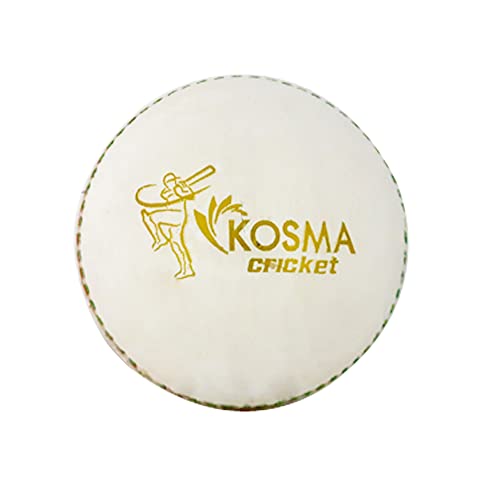 Kosma Set of 2 Leather Cricket Balls, White - Image 4
