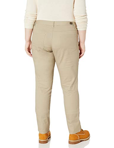 Lee womens Original Straight Leg (Plus and Standard Sizes) school uniform pants, Khaki, 7 US3