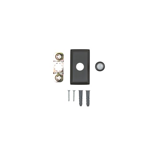 Timbre de puerta rectangular Baldwin 4860 de pared con botón luminoso Estate Collection 3x1.5 3