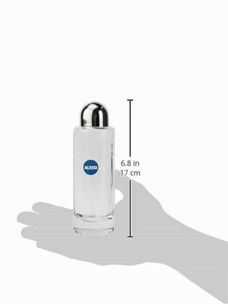 Alessi 5074/AO - Botella de aceite o vinagre, color plateado