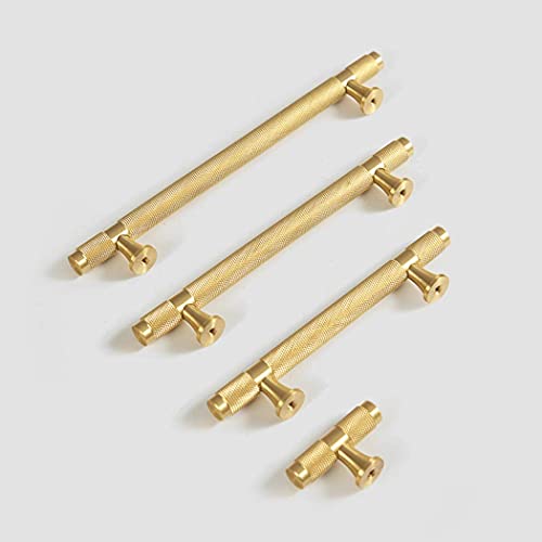 WYNWJ Zieht Griffe Griff, Massivkupfer Schrankgriffe Schrank Schrankgriffe Europäischer Stil Schubladengriff Möbelgriff 100% Reines Kupfer Gold/Hole Distance 160Mm - Image 7