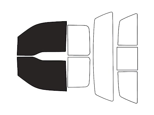 Rvinyl Window Tint Kit Compatible with Ford F-150 2004-2008 (2 Door Supercab) - Front Precut Kit - 20%