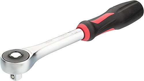 Vigor Umschaltknarre (Vierkant 12,5 mm (1/2 Zoll), 360° Drehgriff, Durchsteckvierkant für Links- und Rechtsbetrieb) V5437