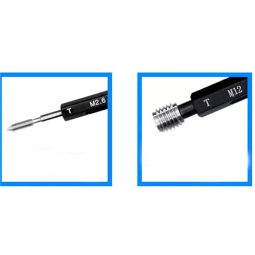 1PC Steel Mer-cury Gage Thread Gauge Tolerance 6G M0.8 M1 M1.2 M1.4 M1.6 M2 M3 M4 M5 M6 M8 M10 M12 M14 M18 - M60(M1.4X0.3 6G) miniatura 5