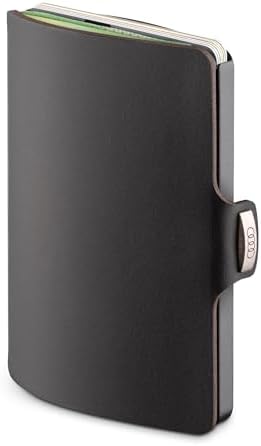 Portacarte Audi Originale - In Pelle Bovina Con Logo - Nero - 8.8x6.5x1.6 Cm - Made In Germany