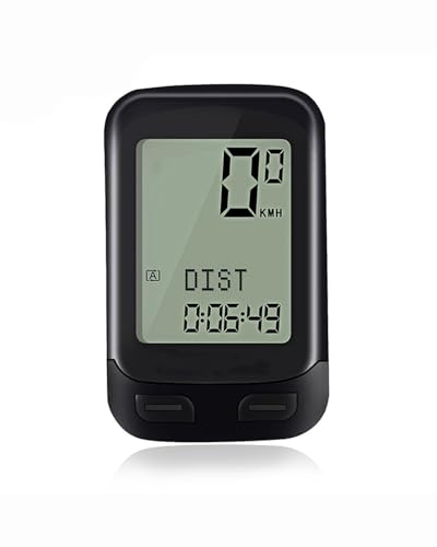 Ciclocomputador Velocímetro Inalámbrico para Bicicletas de Montaña/Carretera, Pantalla Grande Impermeable con Soporte Multilingüe (Incluye Inglés) Ciclocomputador Resistente Agua