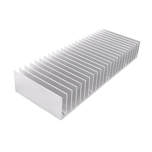 Awxlumv Aluminum Heatsink 60x150x25mm / 2.36x5.91x0.98 Inch Heat Sink Radiator for CPU MOS Tube Circuit Board PCB Heat Sinks Led Cooling Cooler Amplifier Devices with 24 pcs Fins - Sliver