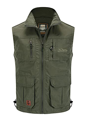 Image of Hbufnha Mens Lightweight Vest Work Travel Safari Sport Jacket Padded Puffer Vest
