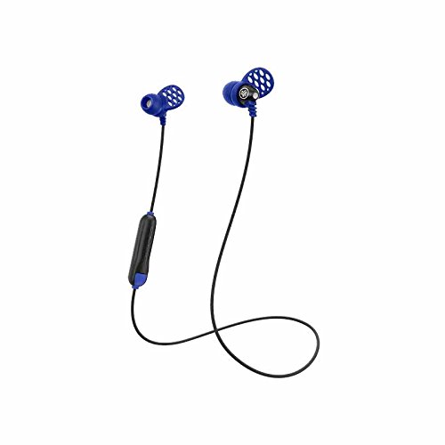 Jlab Metal Bluetooth Wireless Rugged Earbuds | Titanium 8Mm Drivers | 6 Hour Battery Life | Noise Isolation | Bluetooth 5.0 | Ip55 Sweat Proof Rating Extra Gel Tips & Cush Fins (Black/Blue) #TOP1