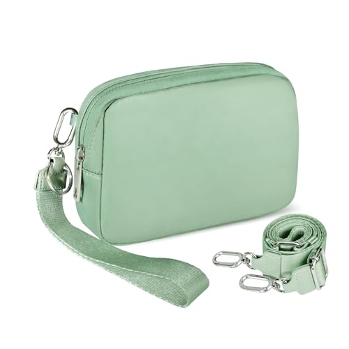 Image of Small Wristlet Wallets for Women, Crossbody Bags with Back Zipper Pocket, Wristlet Purses for Phone Organizer