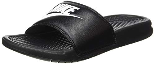 Nike Men's Benassi Just Do It Athletic Sandal, Black/White Noir/Blanc, 9.0 Regular US
