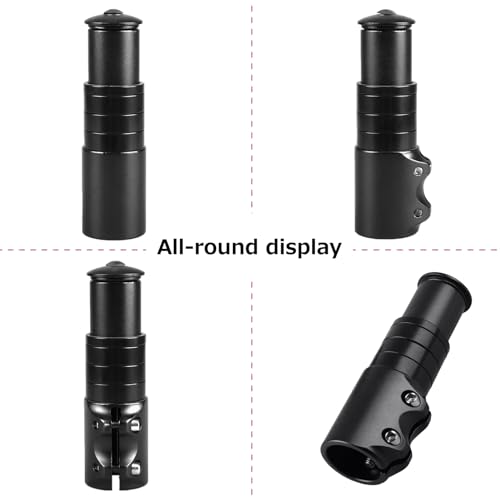 Bike Fork Stem Bicycle Extender Handlebar Riser Adaptor 123mm Black Silvery - Bild 24 von 43