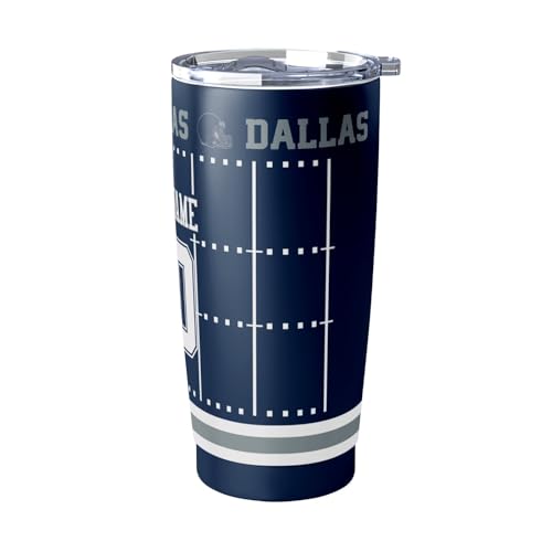 Image of ANTKING Dallas Tumbler 20 oz Travel Coffee Cup for Men Women Boy Custom Name Number Gifts