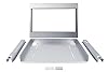 Summit 27” and 30" Built-In Microwave Oven Stainless Steel, 2.2 Cubic Feet, with Trim Kit Digital Control Panel, 1200W (27 Inch)