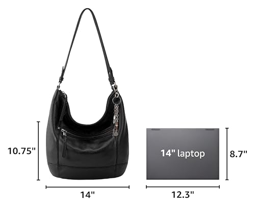 Image of The Sak Sequoia Hobo Bag - Premium Large Leather Women's Handbag for Everyday & Travel - Durable Purse With Zipper Pocket