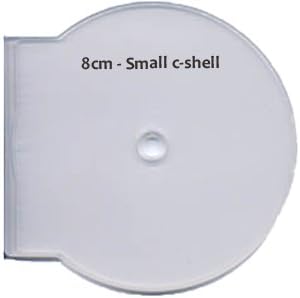 MasterStor (Pack of 100) Clear Mini 8cm Clam Shell Plastic Single Case CD DVD Disk Game