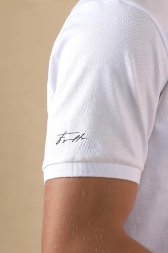 Image of FYLTR Men's Slim Fit Polo T-Shirt with Contrast Tipping Collar - Soft Handfeel | Casual T-Shirts for Men